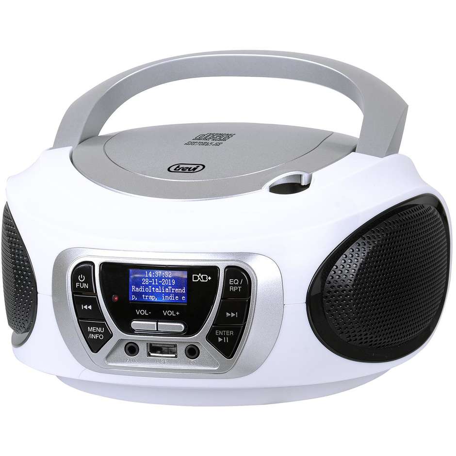 Trevi CMP510DAB Radio Portatile DAB+/FM CD MP3 USB Bianco