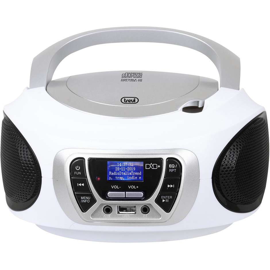 Trevi CMP510DAB Radio Portatile DAB+/FM CD MP3 USB Bianco