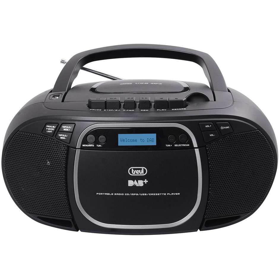 Trevi CMP576DABN Radioregistratore DAB C/CD USB MP3 colore nero
