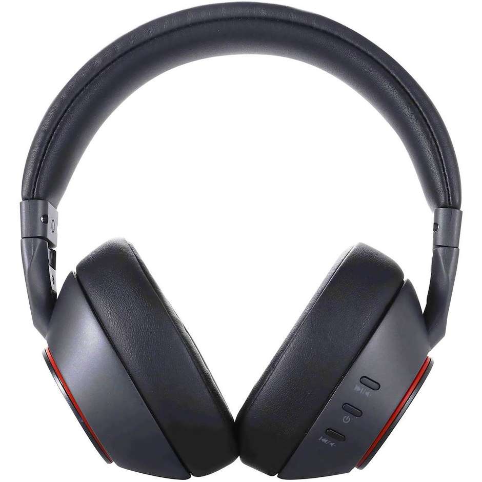 Trevi DJ 12E90 Cuffie Sovraurali Wireless ANC con Microfono e Jack 3.5mm Nero