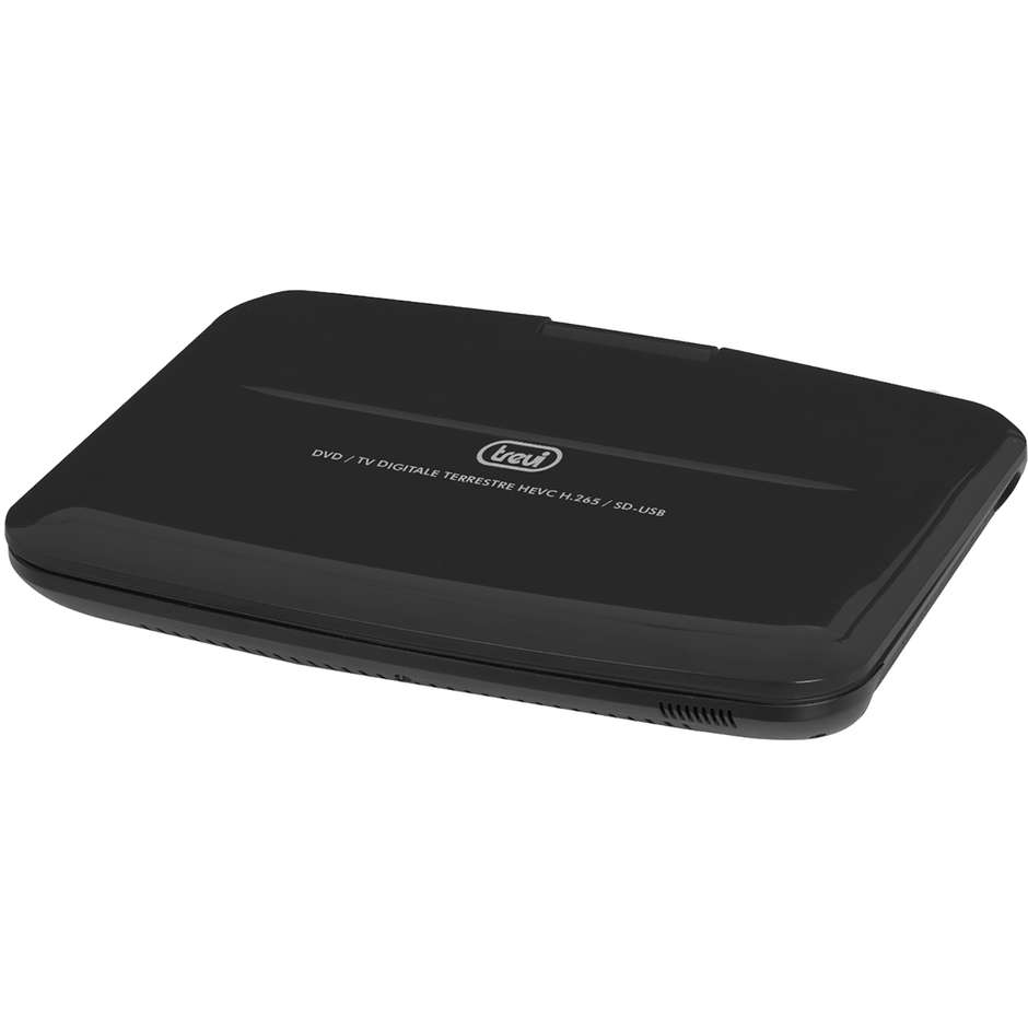 Trevi DVBX 1418 HE Lettore dvd portatile 9 pollici USB 2.0 DVB-T2 Nero