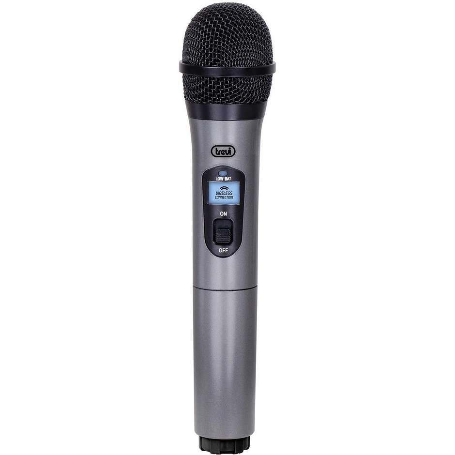 Trevi EM401 microfono wireless bluetooth senza fili colore nero e grigio