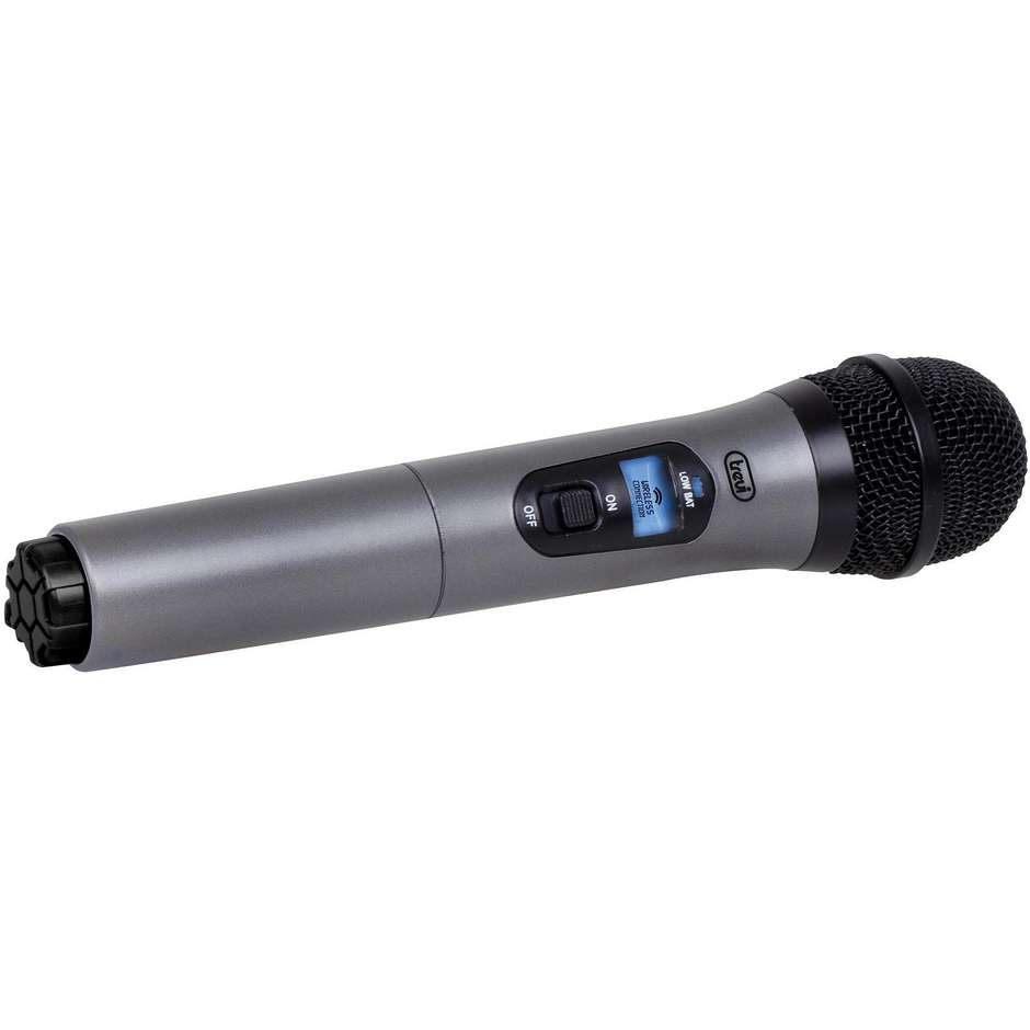 Trevi EM401 microfono wireless bluetooth senza fili colore nero e grigio