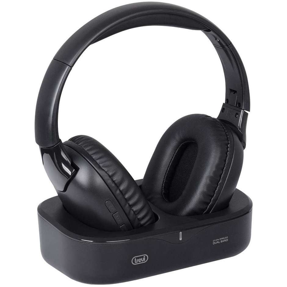 Trevi FRS1490RW Cuffie Wireless Bluetooth ad Alta Risoluzione Nero