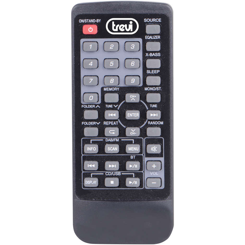Trevi HCX 10D8 DAB Sistema stereo Hi-Fi Radio DAB/DAB+ ingresso USB/AUX-IN