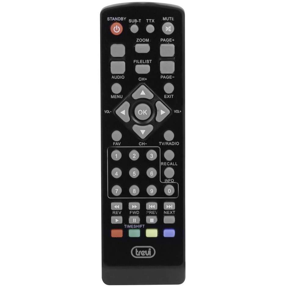 TREVI HE3362 Decoder Digitale Terrestre DVB-T2 HEVC Main 10 ad Alta Definizione Colore Nero