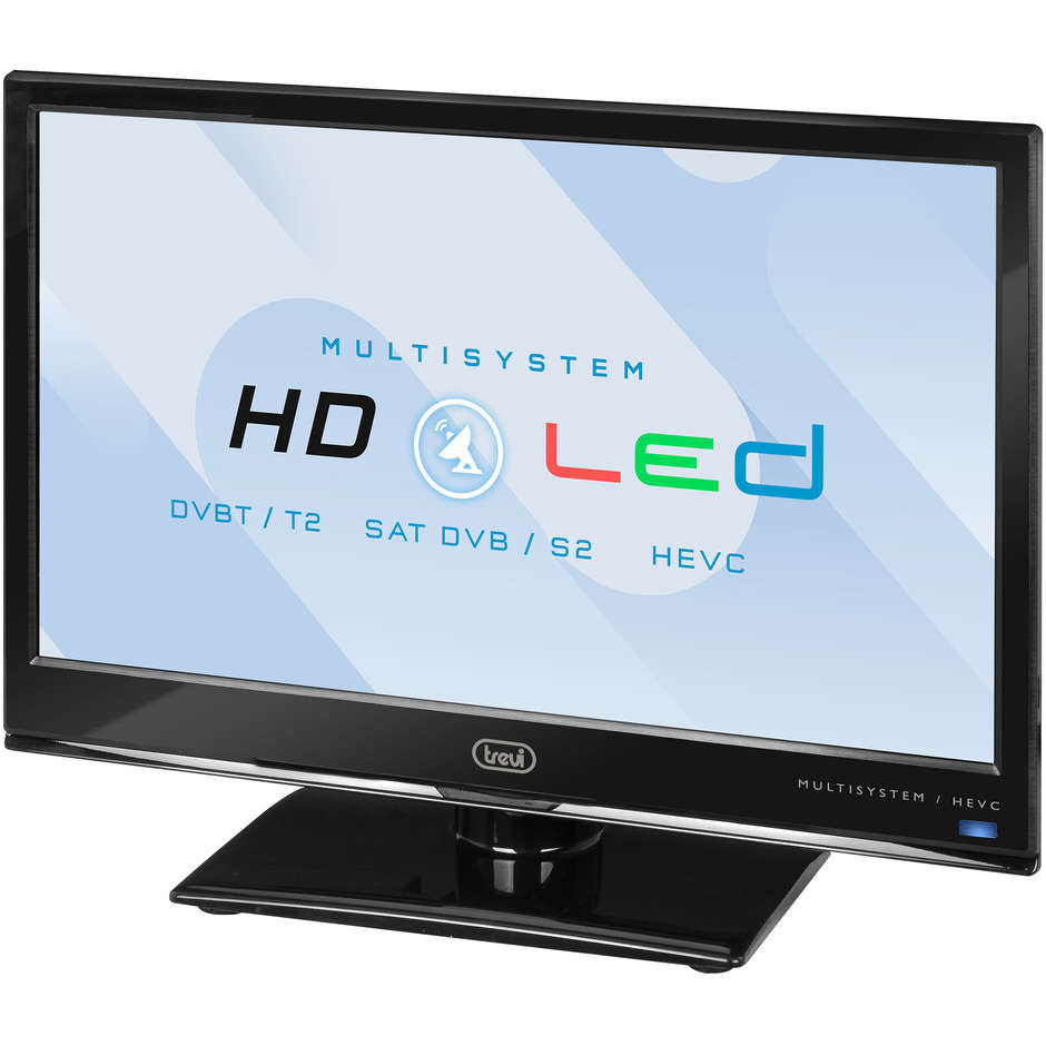 Trevi LTV 1601 SAT Tv LED 16" HD Ready DVB-T2 HEVC 1 HDMI 1 USB classe A+ colore nero