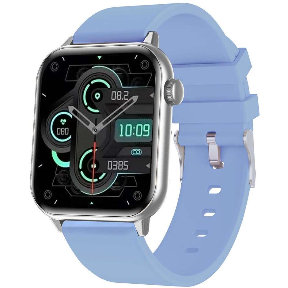 Trevi T-FIT 201 A Smartwatch 1.85" AMOLED Bluetooth Chiamate Vivavoce Colore Argento