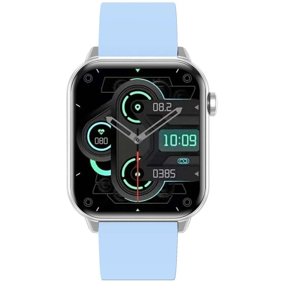 Trevi T-FIT 201 A Smartwatch 1.85" AMOLED Bluetooth Chiamate Vivavoce Colore Argento