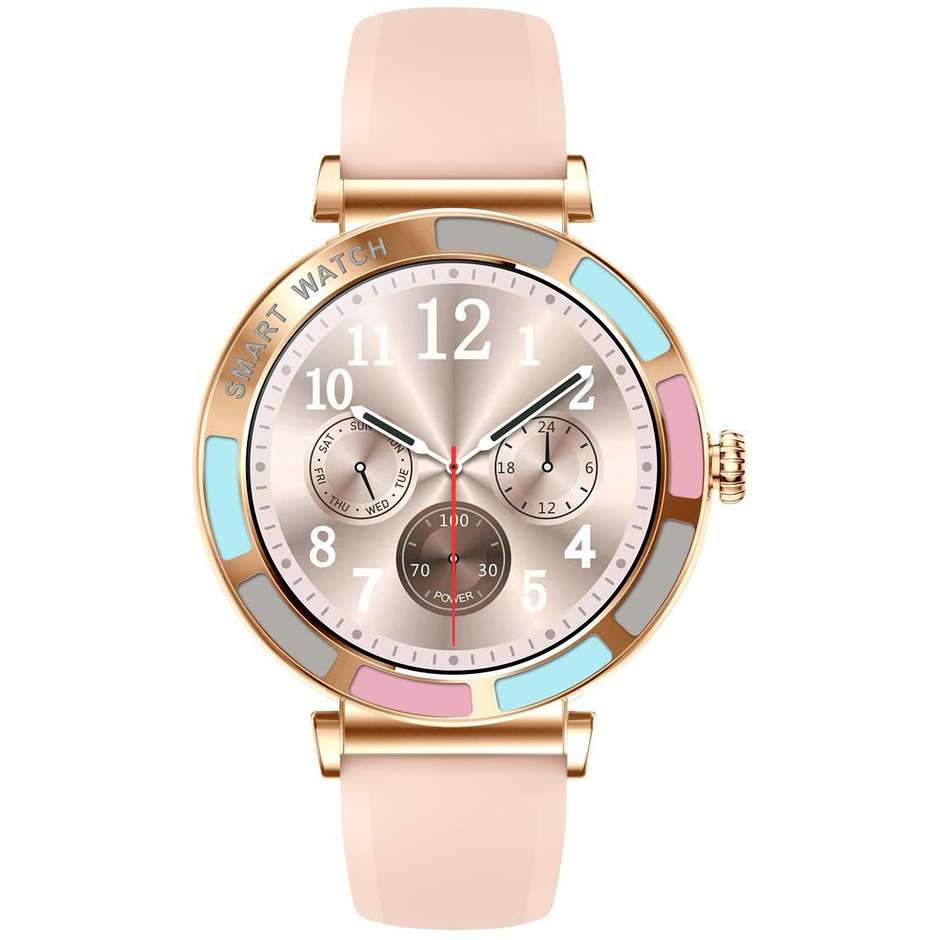 Trevi T-FIT 245 L Smartwatch 41 mm Digitale Digitale Touch screen Colore Rosa