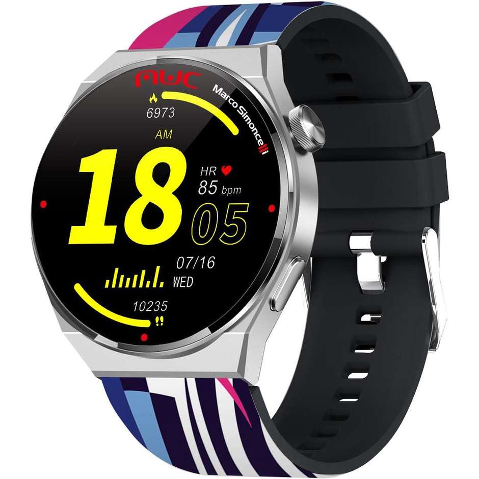 Trevi T-FIT 300 Smartwatch 1.8" Bluetooth Chiamate Vivavoce Colore Multicolore