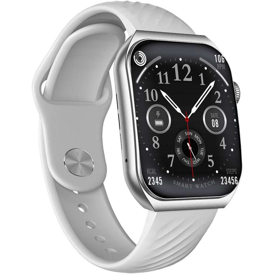 Trevi T-FIT 400 C Smartwatch AMOLED 1.96" Cassa Metallo IP67 Chiamate Bluetooth Colore Argento