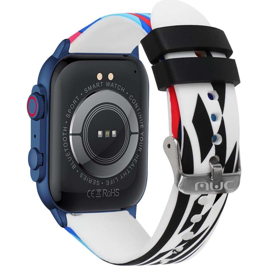 Trevi T-FIT 458 A Smartwatch 1.95" AMOLED Bluetooth Chiamate Vivavoce Colore Blu cinturino Multi