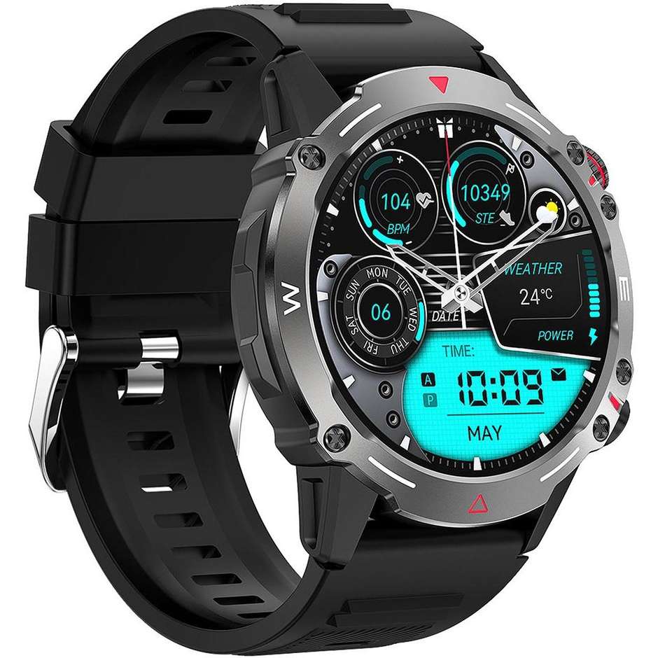 Trevi T-FIT 510 A Smartwatch 1.43" AMOLED Touch screen Colore Nero