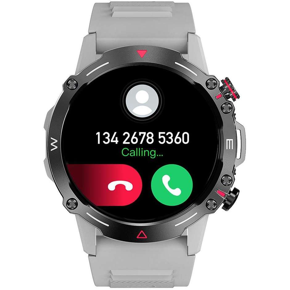 Trevi T-FIT 510 Smartwatch Circolare 1.43" AMOLED Cassa Metallo Chiamate Bluetooth Colore Grigio