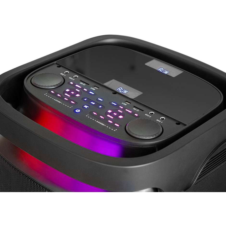 Trevi XF 4400 DJ Sistema 2.1 500W PMPO - TWS, LED, SD, Aux, Nero