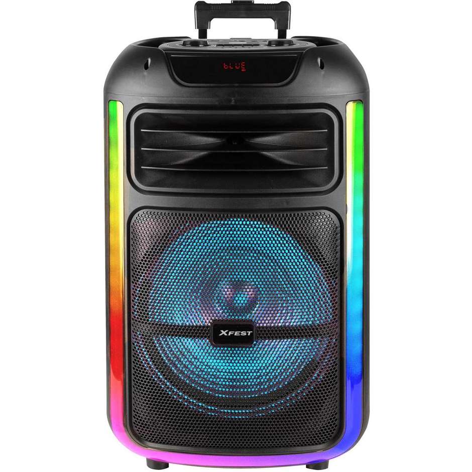 Trevi XF1400 Altoparlante da Festa 100W RMS Bluetooth TWS LED Microfono Nero