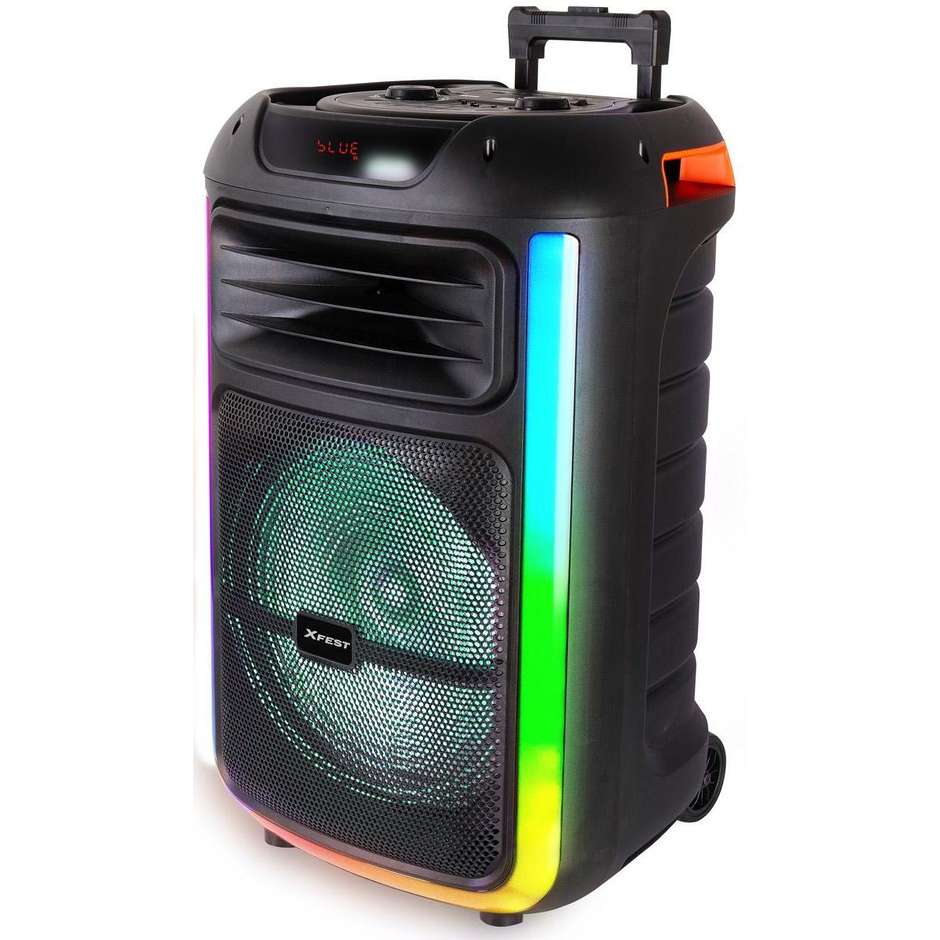 TREVI XF1400 Altoparlante Portatile Amplificato da Festa XFest Potenza 100 W Colore Nero