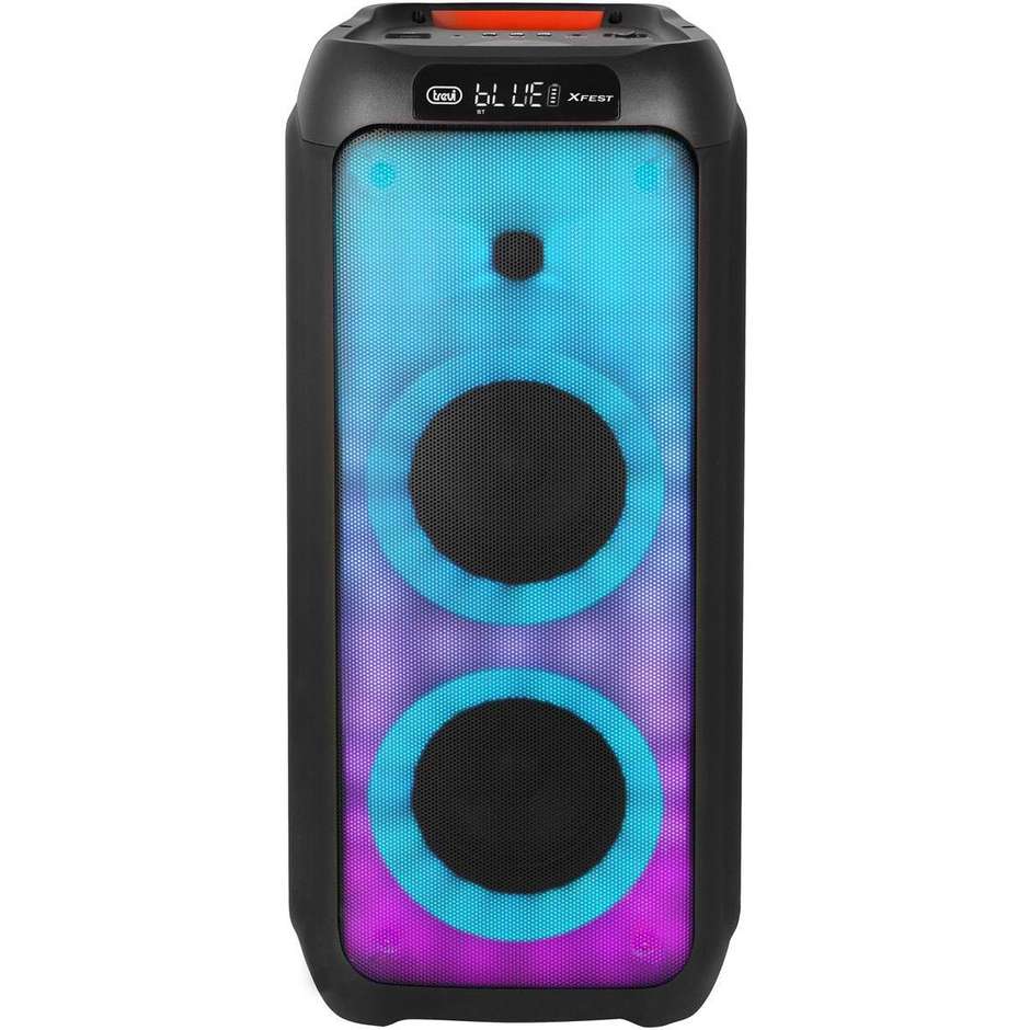Trevi XF3100 Altoparlante da Festa 130W Bluetooth USB microSD LED Nero