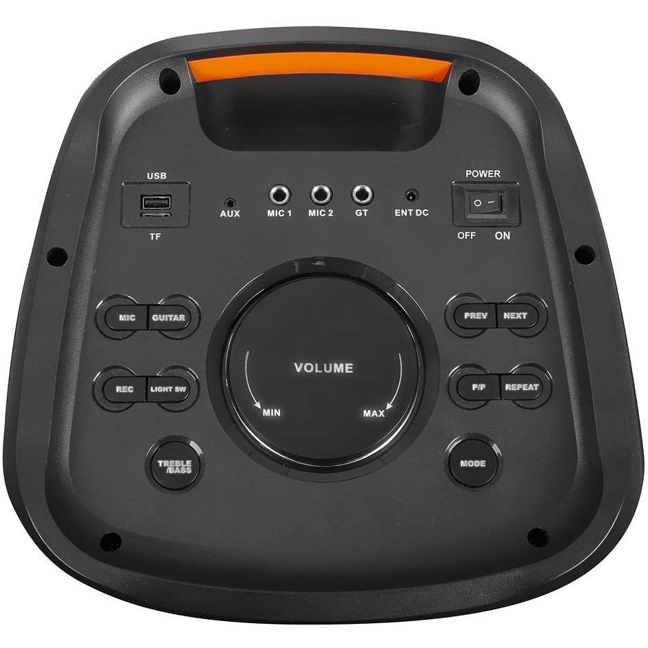 Trevi XF3100 Altoparlante da Festa 130W Bluetooth USB microSD LED Nero