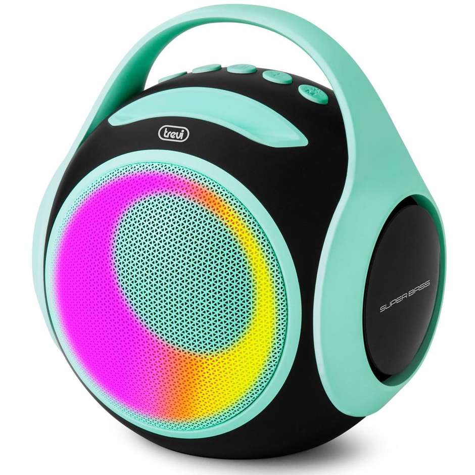 Trevi XR 8A 202 Altoparlante da Festa 20W Bluetooth 5.3 IPX5 Turchese