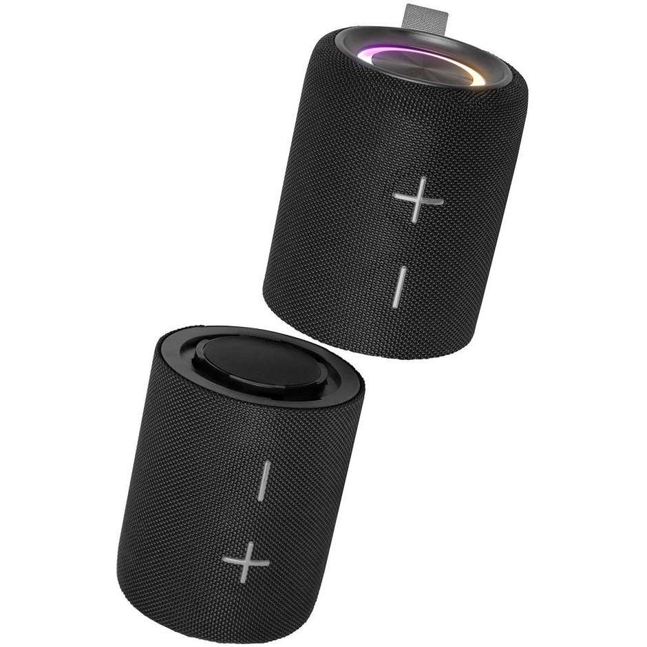 Trevi XR Altoparlante Wireless Portatile 30W (2x15W) con Bluetooth 5.3 Lettore Micro SD e AUX - Nero
