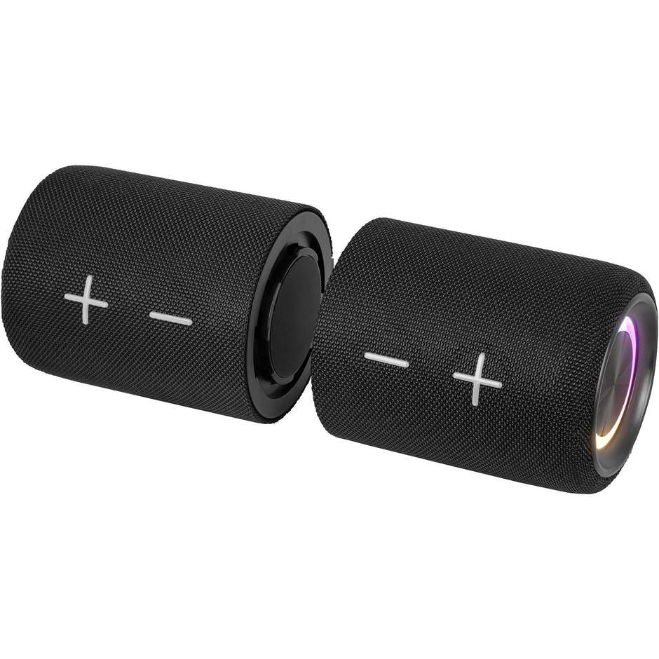 Trevi XR Altoparlante Wireless Portatile 30W (2x15W) con Bluetooth 5.3 Lettore Micro SD e AUX - Nero