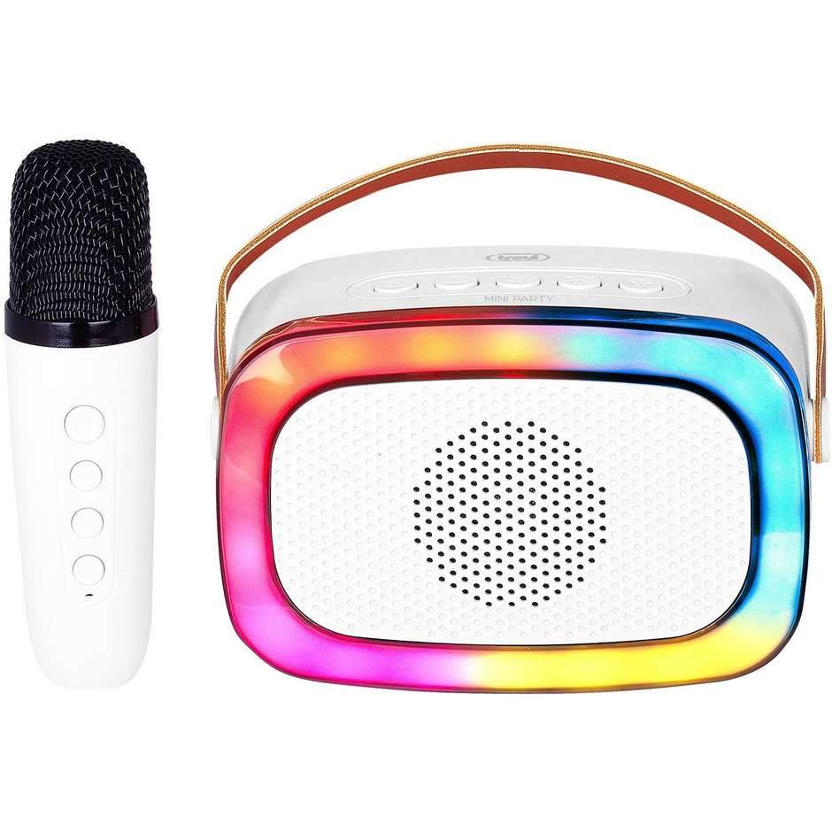 TREVI XR8A01 WHI Altoparlante Portatile Wireless Bluetooth Tascabile Potenza 10 Colore Bianco