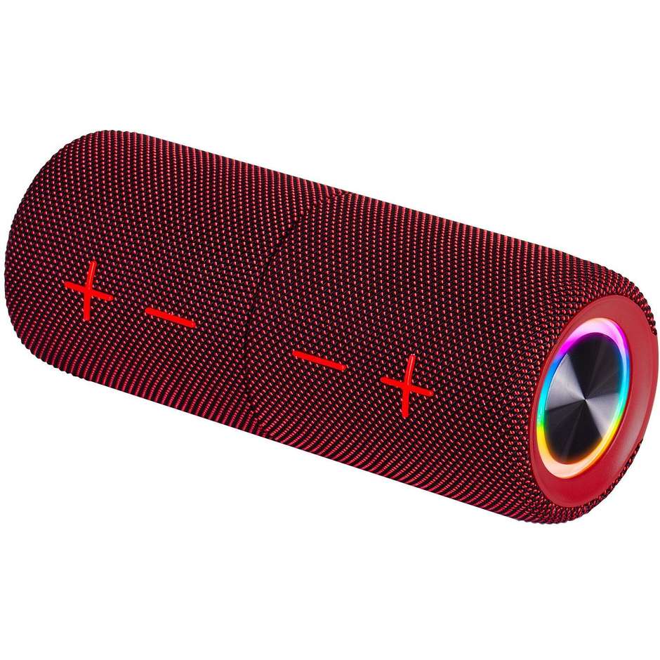 Trevi XR8A44  Altoparlante 2×10 W Wireless Micro SD Colore Rosso