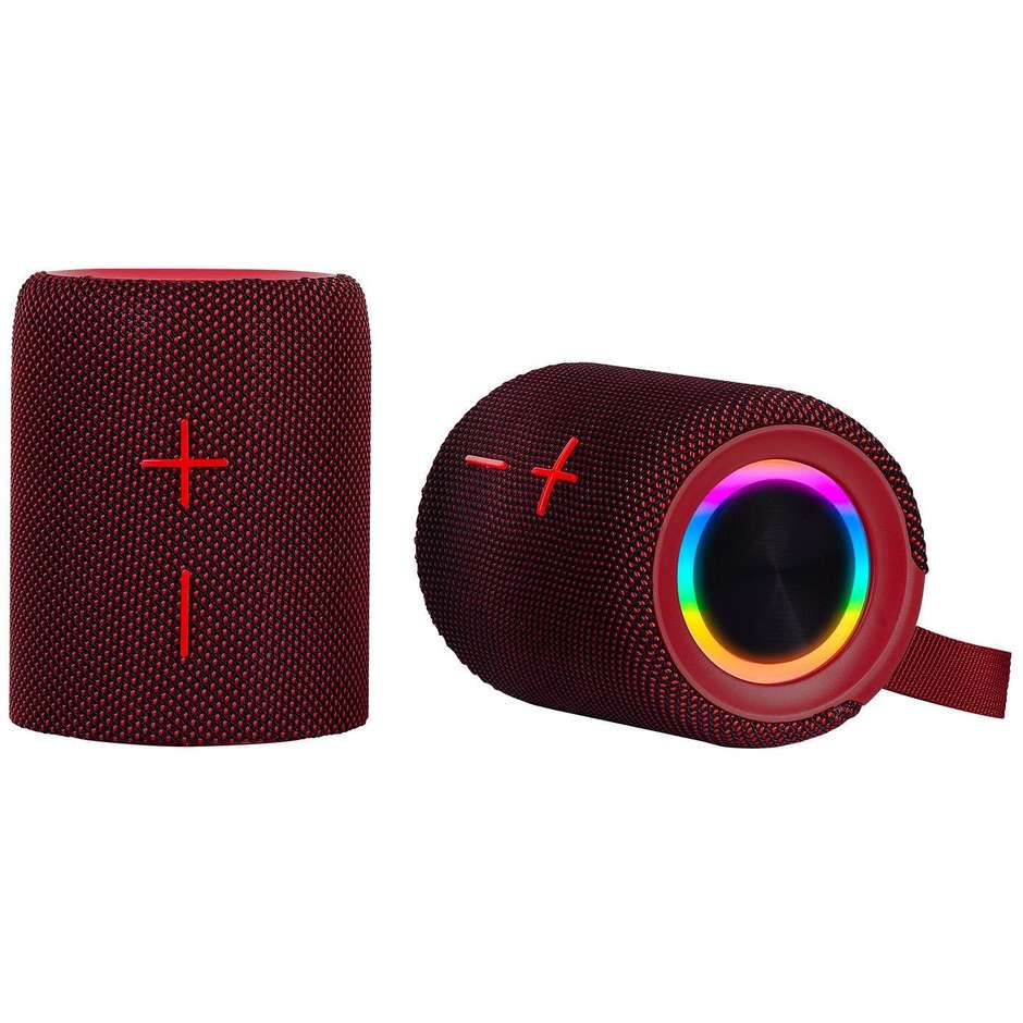 Trevi XR8A44  Altoparlante 2×10 W Wireless Micro SD Colore Rosso