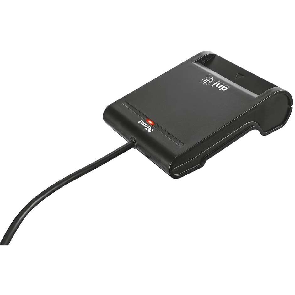Trust 23084 Lettore di schede DNI e SmartCard CRS-CNS-CIE USB 2.0 colore Nero