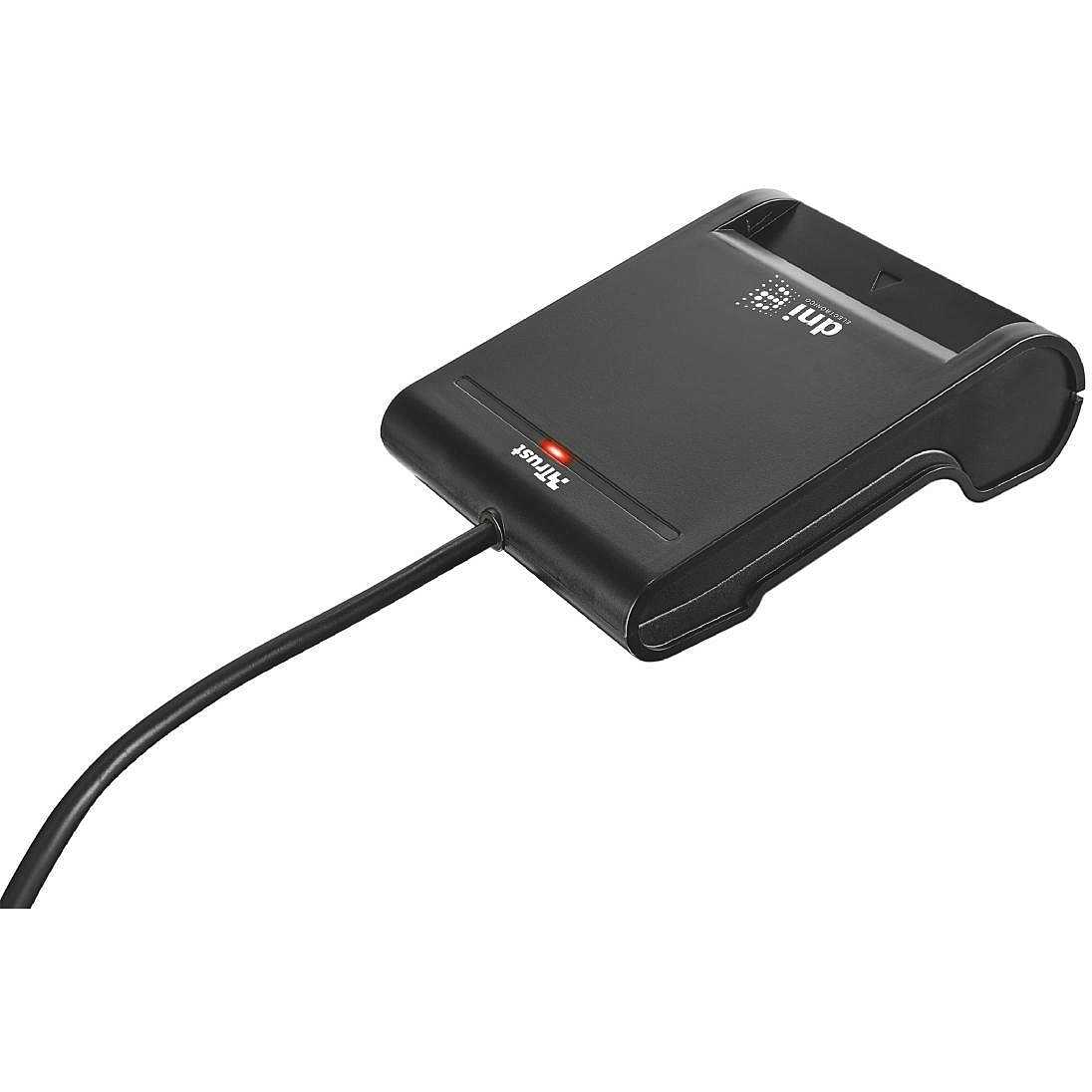 Trust 23084 Lettore di schede DNI e SmartCard CRS-CNS-CIE USB 2.0 colore  Nero - Cavi e Accessori lettori smartcard - ClickForShop
