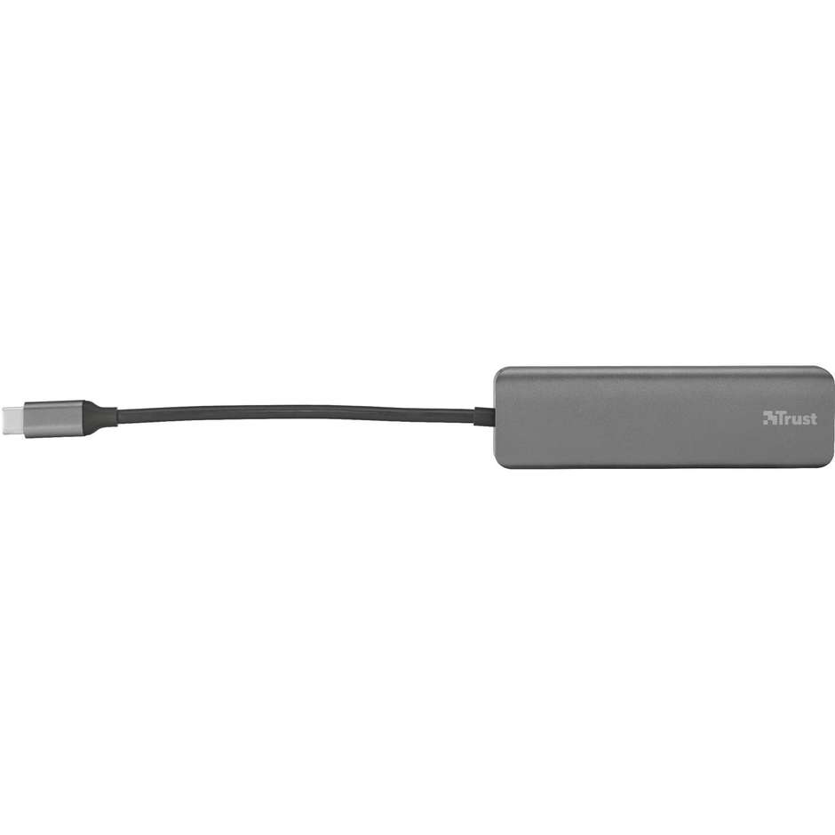 Trust 23328 Hub USB 3.0 a 4 Porte Type-A SuperSpeed 5 Gbps Compatto Nero