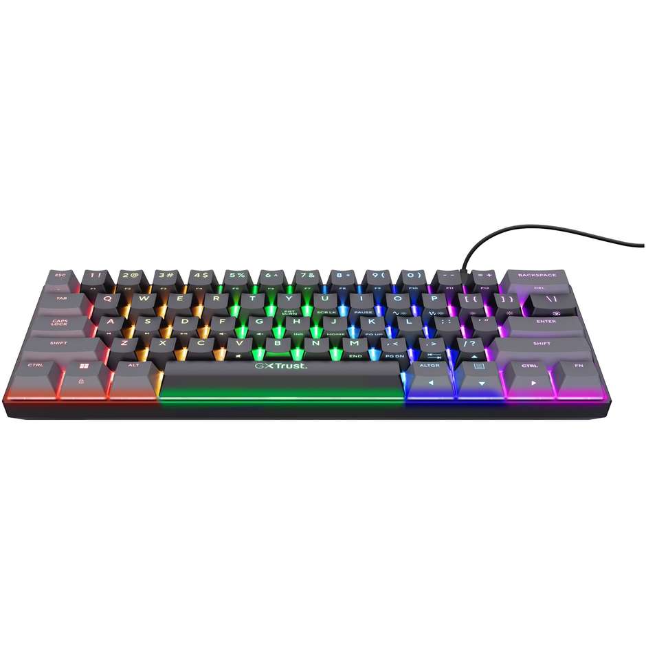 TRUST 24884 Tastiera USB Layout Italiano QWERTY Colore Black