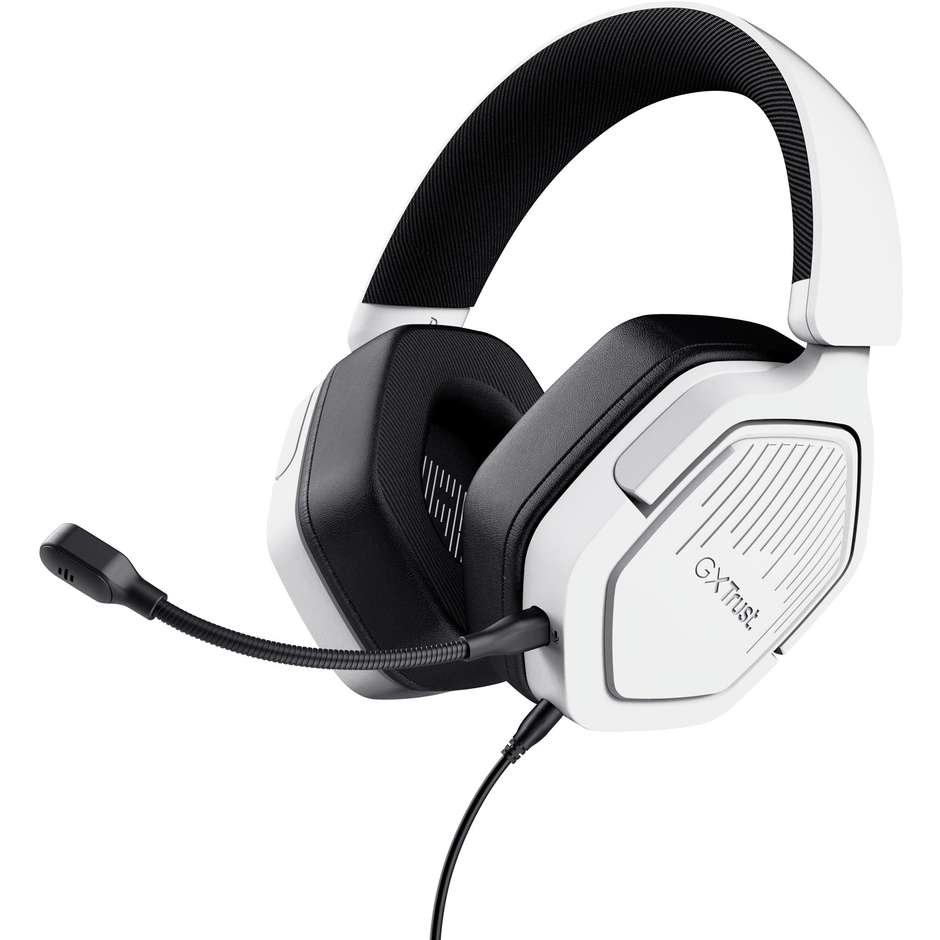 Trust 25448 GXT492W Carus Cuffie da Gaming Cablate colore bianco