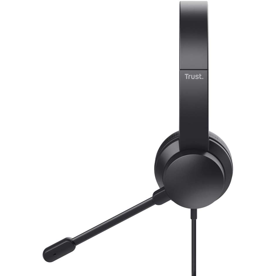 Trust Ayda Cuffie stereo USB con microfono sovraurali 40 mm nere
