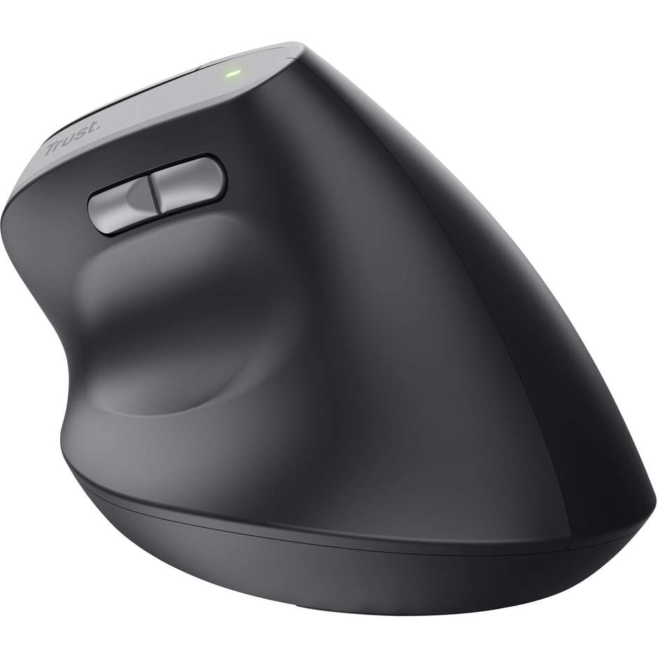 Trust Bayo II Mouse Ergonomico Verticale Wireless Silenzioso 2400 DPI Nero