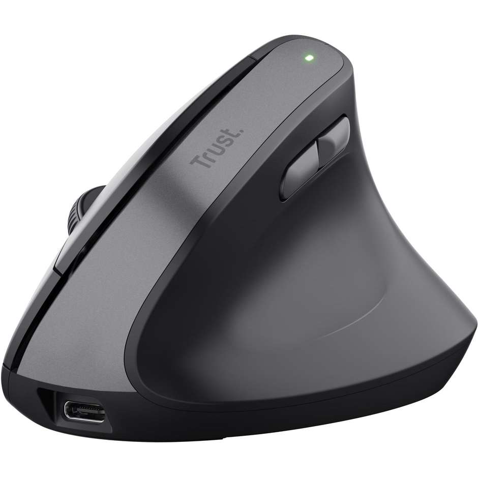 Trust Bayo II mouse ergonomico wireless 2400 DPI nero