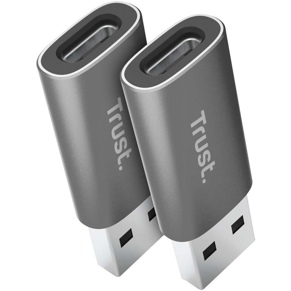 Trust Calyx adattatori USB-C femmina a USB-A maschio, 2 pezzi