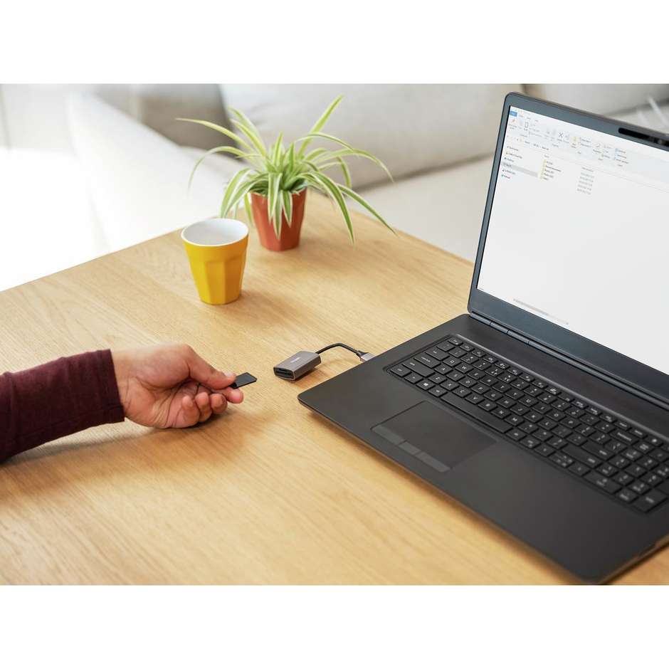 Trust Dalyx (24135) Lettore di Schede USB-C 3.2 Gen 1 per SD e MicroSD in Alluminio Argento