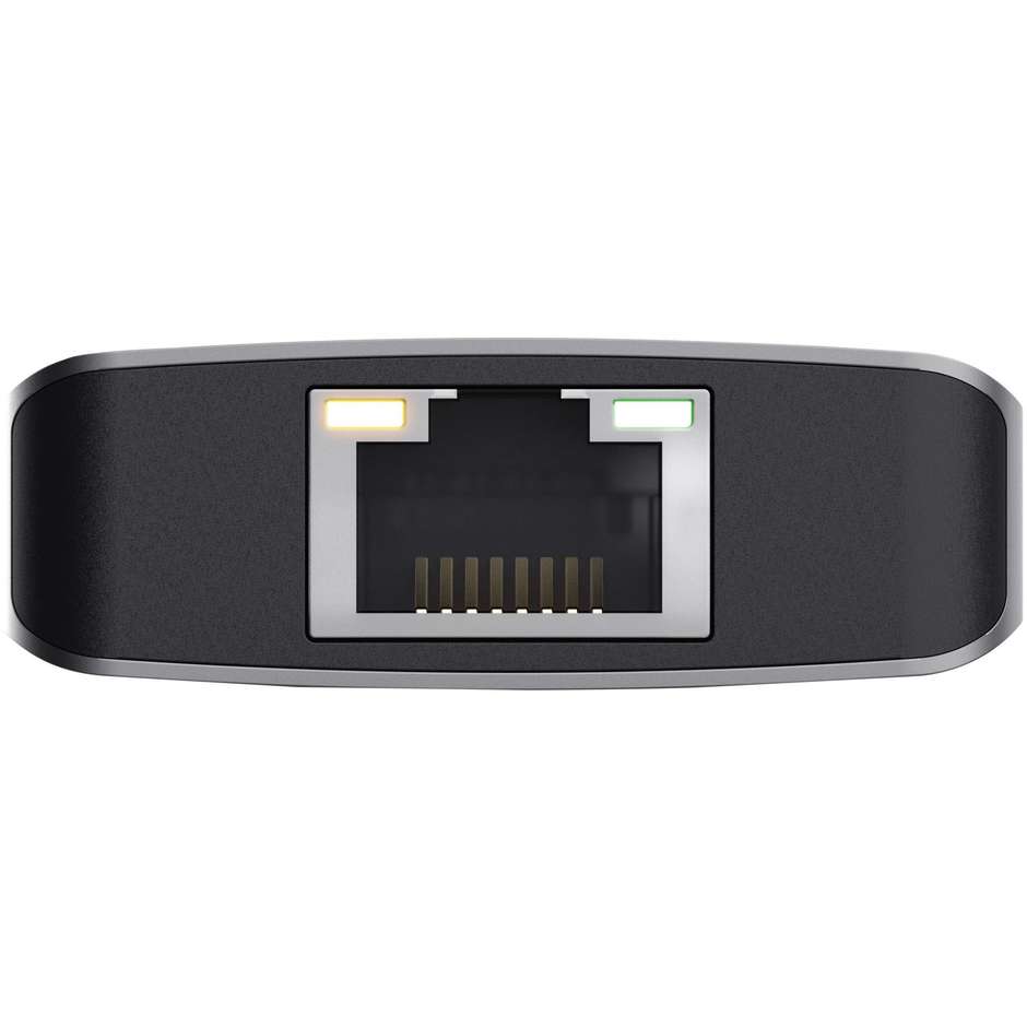 Trust Dalyx (24968) Adattatore di Rete da USB-C a Porta Gigabit Ethernet RJ45 1000 Mbps Alluminio Argento