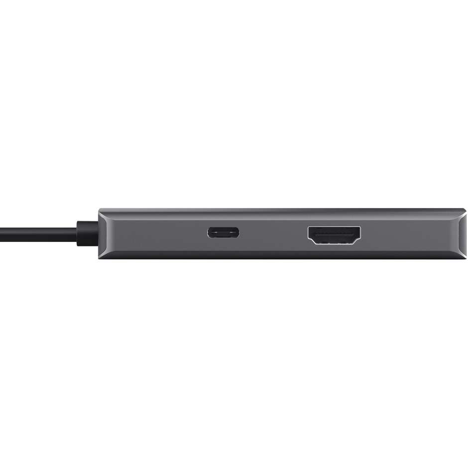 Trust Dalyx (24968) Adattatore di Rete da USB-C a Porta Gigabit Ethernet RJ45 1000 Mbps Alluminio Argento
