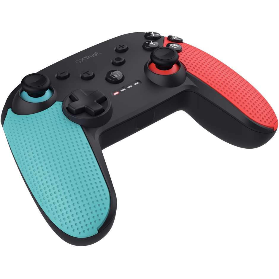 Trust Gaming GXT 1246B (25427) Gamepad Wireless Bluetooth con Vibrazione Reflex e Sensore di Movimento per Nintendo Switch e Switch Lite Nero e Blu