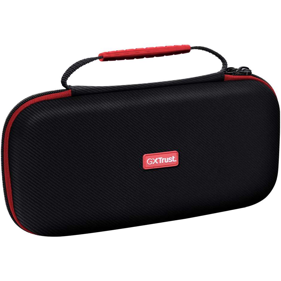 Trust Gaming GXT 1248 (25415) Custodia Rigida Protettiva Antiurto con Cerniera per Nintendo Switch, Switch Lite e Switch OLED Nero