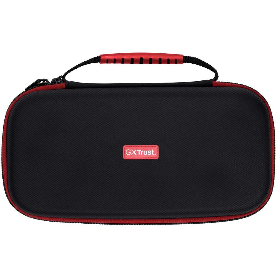 Trust Gaming GXT 1248 (25415) Custodia Rigida Protettiva Antiurto con Cerniera per Nintendo Switch, Switch Lite e Switch OLED Nero