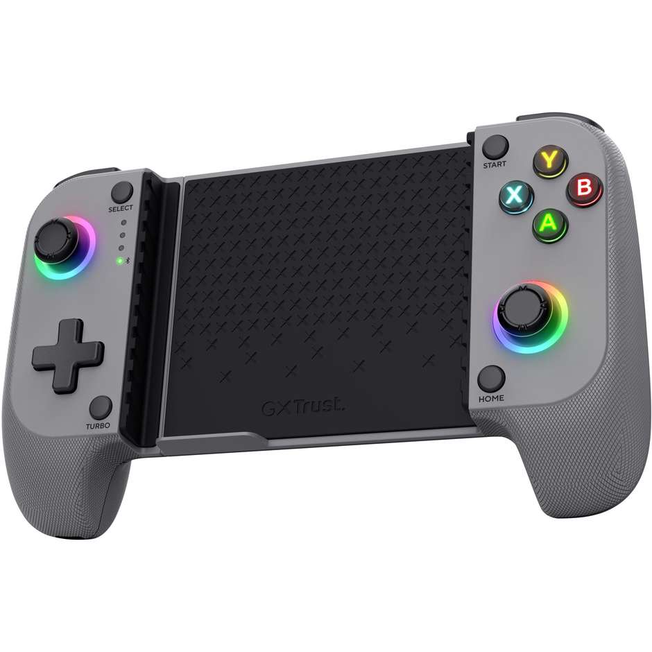 Trust Gaming GXT 735G Mylox (25649) Gamepad Wireless Bluetooth con Supporto per Smartphone Tasti Turbo e Batteria Ricaricabile 600 mAh per Android e iOS Nero