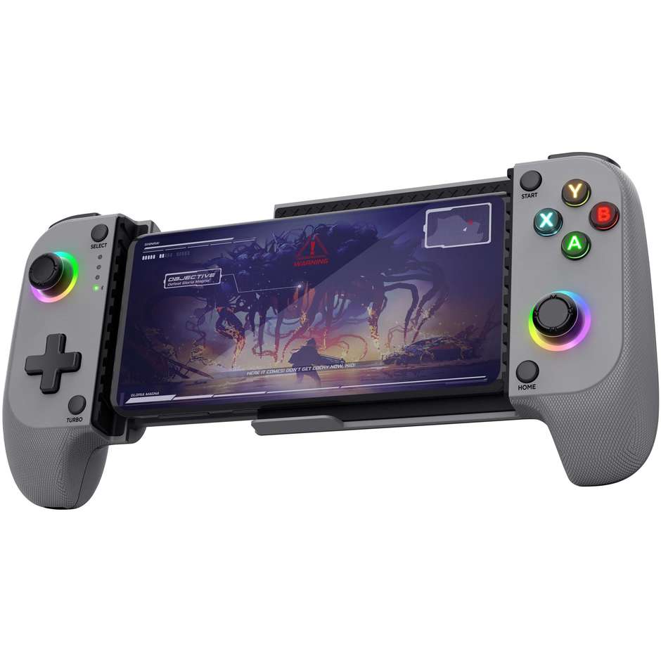 Trust Gaming GXT 735G Mylox (25649) Gamepad Wireless Bluetooth con Supporto per Smartphone Tasti Turbo e Batteria Ricaricabile 600 mAh per Android e iOS Nero