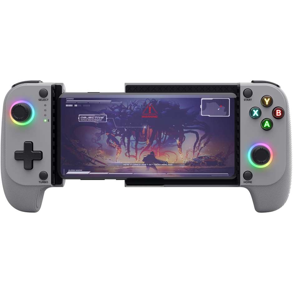Trust Gaming GXT 735G Mylox (25649) Gamepad Wireless Bluetooth con Supporto per Smartphone Tasti Turbo e Batteria Ricaricabile 600 mAh per Android e iOS Nero