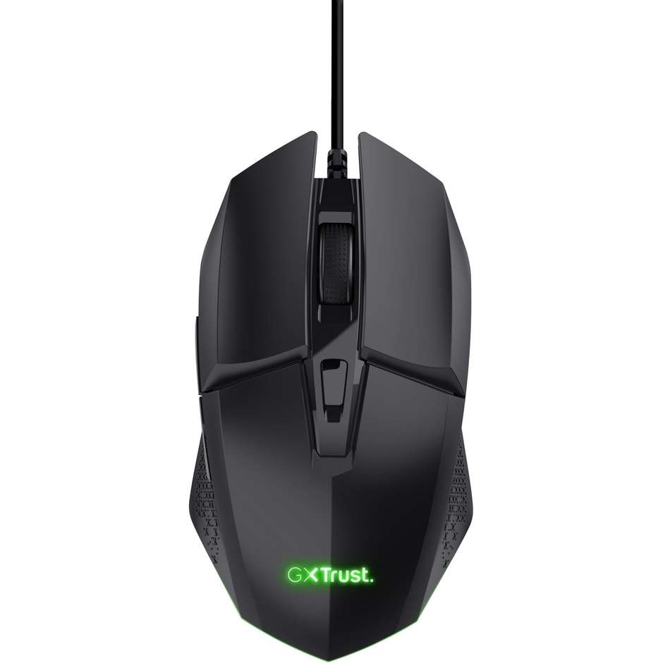 Trust GXT 109 Felox Mouse Gaming Cablato USB 6400 DPI LED RGB 6 Tasti Nero