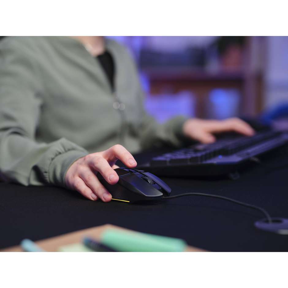 Trust GXT 109 Felox mouse gaming USB 6400 DPI nero